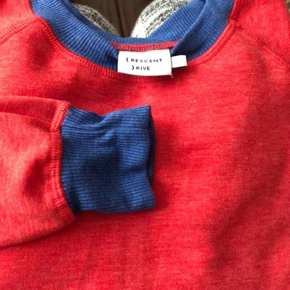 Crescent Drive Crop Crewneck Sweater
